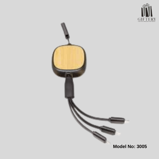 3-in-1 Retractable USB Charging & Data Cable